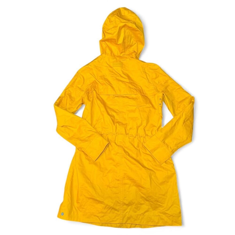Hunter Yellow Hooded Utility Rain Jacket - Picture 3 of 13